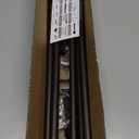 2 Pack Brown Curtain Rods for windows 32 to 48 inch, 5/8 inch Splicing Heavy Duty Metal Curtain Rod Set with Brackets