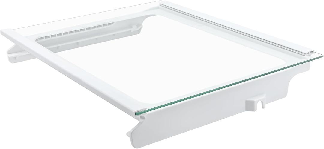 W11368751, W11697465 Refrigerator Crisper Drawer Cover Assembly (Frame+Glass) Compatible with for whirlpool, maytag, ikea, replaces W10905531, W10904001 Shelf Frame and W11449890 Glass Shelf