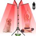 Red Light Therapy with 4 Heads, 3-in-1 Chip Infrared Light Therapy Device, Adjustable Stand, 660nm Red Light and 850nm Near Infrared Light for Face, Body, Pain,Skin, Home Use