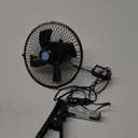 CYDZSW 12v Car Fan that Blow Cold Air,360° Adjustment Small 12 Volt DC Clamp Fans,90° Oscillating Clip Fan for RV,Vehicles and Forklift (8inch)