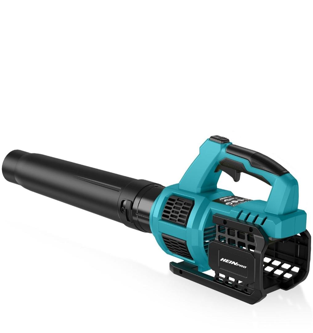 HEINRPO Cordless Leaf Blower Compatible with Makita 18V Battery (Bare Tool) 400CFM Electric Leaf Blower Cordless, Variable Speed, Turbo Mode, Handheld Battery Powered Leaf blowers for Lawn Care