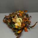 Fall Door Wreath with Pumpkins and Maple Leaves, Autumn Harvest Wreath with Berries, Indoor Outdoor Thanksgiving Halloween Decoration (Model B)