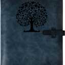 Photo Album 4x6 200 Photos,Genuine Leather Photo Albums with Writing Space with 30 Writing Paper, Travel Family Wedding Kids Graduation Ultrasound Baby Picture Album Scrapbook Photo AlbumLove Tree