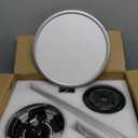 VONLUCE Ceiling Fans with Lights, 42 Inch Ceiling Fan and Remote, Full-spectrum LED Light, 3CCT, 6-Speeds Noiseless Reversible DC Motor, Modern Flush Mount Ceiling Fan for Farmhouse Bedroom Indoor (Nickel)