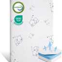 Pack and Play Mattress, 38"x26" Gel Memory Foam Pack N Play Mattresses Pad with Ultra-Soft Jacquard Cover, Portable Dual-Sided Baby Mattress for Pack n Play, Soft, Machine Washable