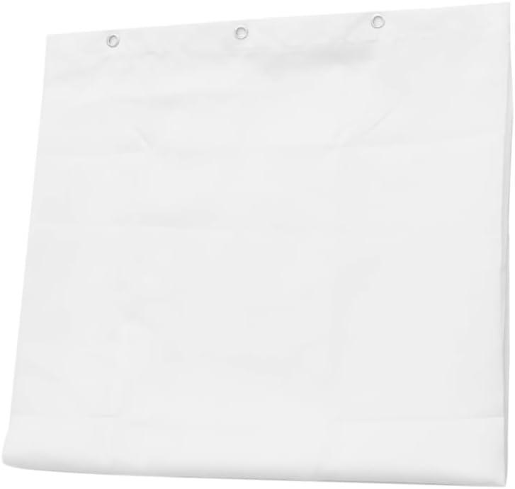 Pure White Thickened Shower Curtain Plain Curtain Easy Installation Modern Design for Bathroom Decor