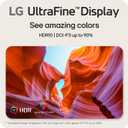 LG 27US500-W Ultrafine Monitor 27-Inch 4K UHD (3840x2160) HDR10 IPS Borderless Design Reader Mode Flicker Safe Switch App HDMI DisplayPort - White