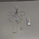 Easter Cross Neon Sign Dimmable Christian Easter Led Sign Jesus Neon Wall Decor Resurrection Light Up Cross Religious neon lights for Home Farmhouse Porch