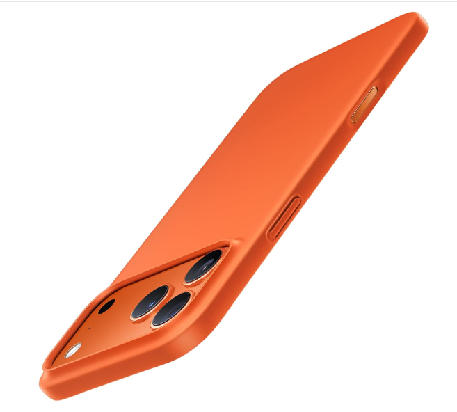 TORRAS Slim Fit for iPhone 17 Pro Max Case, Ultra Thin 17 Pro Max Case, Lightweight Matte Anti-Scratch Hard PC Cover Phone Case for iPhone 17 Pro Max 6.9 inch,Cosmic Orange 
