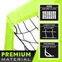 9x5 FT Kids Soccer Goal with Carry Bag, Portable Folding Soccer Net for Backyard Training, Indoor/Outdoor Use for Youth and Adults