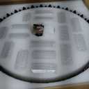 Black Crystal Chandelier 23.62'' K9 Crystal Round Pendant Lights Adjustable 5-Tier Large Modern Crystal Chandelier for Dining Room Living Room Kitchen Island Bedroom Foyer Entryway (24" Flat)