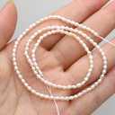 Natural Pearl Beads Genuine Cultured Freshwater Irregular White Pearl Beads for Jewelry Making DIY Necklace Gift 2-3mm