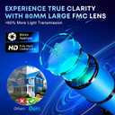 Hawkko Telescope for Adults & Kids, 80mm Aperture 600mm High Powered Telescope for Astronomy Beginners - Refractor Telescopes with AZ Tripod, Phone Adapter and Portable Bag for Moon Observation