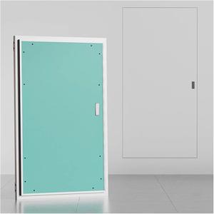 Large Drywall Access Panel, 27.5x43.3in Paintable Plasterboard Access Hatch | Flush Mount Aluminum Inspection Hatch Plumbing Hidden Door for Office Basement and Commercial