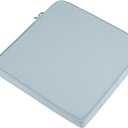Patio Chair Cushion 18"x18"x2.5" for Patio Furniture, 2 Pack, Indoor/Outdoor Waterproof Square Corner Seat Cushion with Ties, Chair Pads for Garden Dining Office Sofa-Frost Blue