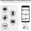 SD Card Reader for iPhone/ipad/Android/Mac/Computer/Camera,4 in1 Micro SD Card Reader Trail Camera Viewer, Portable Memory Card Reader SD Card Adapter for SD and TF Cards(White)
