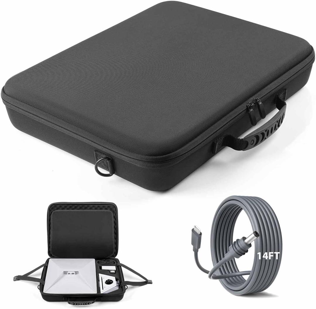 Starlink Mini Case with 16FT Starlink Mini Power Cord Type C to DC Superior Protection, Lightweight & Stylish Design, Optimized Heat Dissipation, Perfect Compatibility with Starlink & Accessories