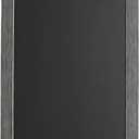 DesignOvation Wyeth Framed Magnetic Chalkboard, 13" x 26", Gray (Grey)