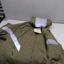 GEMYSE Men's Ski Suit Waterproof Snow Suit Winter snowboard Jacket and Pants Set Hooded ski outfits with Reflective Trim (Army Green,XL) 