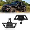 2X EZ Side Steps Fit for 2018-2025 Jeep Wrangler JL 2-Doors or JL 4-Doors Front Door Running Boards 350 LBS