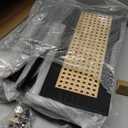 AWASEN Mid Century Modern Nightstand, Rattan Side Table with Drawer, Black Bedside Table with Storage and Solid Wood Legs for Living Room, Bedroom and Small Space (Black)