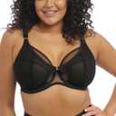 Elomi Women's Kintai Underwire Plunge Bra (34GG, Black)