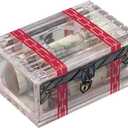 Bits and Pieces Puzzle Box Treasure Chest Brain Teaser Puzzle - Bank Brainteaser Game for Adults and Puzzlers