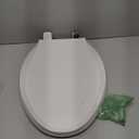 KOHLER 4636-RL-0 Cachet ReadyLatch Elongated Toilet Seat Slow Close, Soft Close Toilet Seat Quiet Lid, Contoured Grip-Tight Bumpers Installation Hardware, Apartment Essentials, White