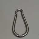 Large Carabiner Clip Hooks, 1pc 7 inch Carabiner Heavy Duty, 304 Stainless Steel Spring Snap Hook Fits Camping Hanging Hiking Weight Lifting, Metal Clips for Rope or Chain (M14-7.00")
