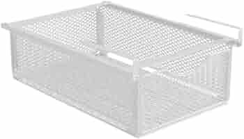 ＫＬＫＣＭＳ Under Cabinet Hanging Drawer, Under Shelf Wire Basket, Multifunctional Mesh Storage Basket Organizer