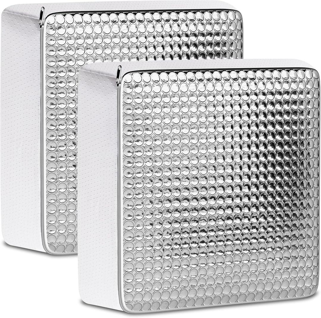 2Pcs RV Skylight Insulator 14x14x2.8,RV Vent Insulator and Skylight Covers,Waterproof RV Vent Covers for Inside Camper,RV Sunroof Skylight Shade Skylight Pillow for Shower