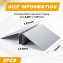 Blulu 2 Pcs Metal Floor Sign Stand Holder Fits 12" Wide Board up to 72" Tall Graphic Floor Standing Display Stand for Composite Foam Board, Acrylic Glass Sign, Base Only