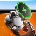 LISEN 15W Magsafe Car Mount Charger,[Enhance Suction] Wireless Car Charger, Magsafe Car Charger, Suction Cup Phone Mount, Vacuum Magnetic Phone Holder, Car Mount for iPhone 17e Pro Max 16 15 14 13 12