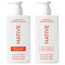 Native Shampoo and Conditioner contain Naturally Derived Ingredients | All Hair Types, Color & Treated, Fine to Dry Damaged | Sulfate & Dye Free | Citrus & Herbal Musk, 16.5 fl oz each (2 pack)
