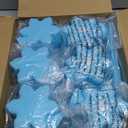 Sliner 12 Pcs Christmas Party Plastic Cups 10 oz Xmas Snowflake Cups Gift Reusable Snowflake Christmas Cup with Lids Straws for Winter Xmas Birthday Party Gifts Supplies