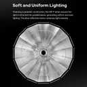 Godox QR-P90T 90cm/35.4in Quick Release Parabolic Softbox Professional Foldable Softbox with Standard Bowen Mount & Diffusers for Photography Studio Photography Portrait Live Stream