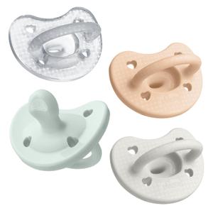 Chicco PhysioForma Luxe Silicone One Piece Pacifier for Babies Aged 0-6m | Fashion Textured Shield | BPA & Latex Free | Reusable Sterilizing Case | Multicolor, 4pk Chicco PhysioForma Luxe Silicone One Piece Pacifier for Babies Aged 0-6m | Fashion Textured Shield | BPA & Latex Free | Reusable Sterilizing Case | Multicolor, 4pk
