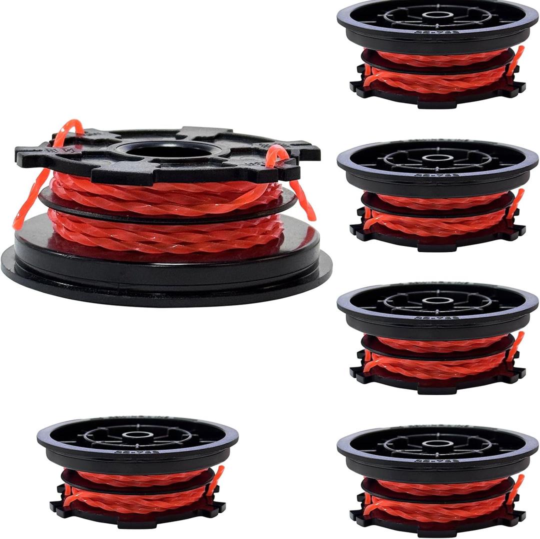 753-1156 0.095" 18ft Dual Trimmer Line Compatible with MTD 791-180120 753-1223 953-1156 753-1156 753-06707 49U1341L063 49U3578P953 Troy-Bilt TB252S TB22EC Small Bump Heads (6 Pack)