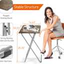 Garden 4 you Portable Folding TV Tray Table TV Dinner Tray with Sturdy MDF,Eating Trays for Living Room with No Assembly Required 15 x 18.9 x 26in (3D,1PC)