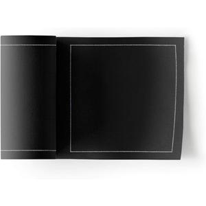MY DRAP Cocktail Napkins, Reusable Cotton Napkins on a Roll 4.5 x 4.5 IN (100 Napkins, Black)