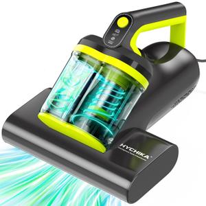 Mattress Vacuum Cleaner - 16kPa Dust Mite Bed Vacuum Cleaner with 273nm Built-in UV-C,Double-Cup,HEPA Filtration,Ultrasound,60°C Heat,Mattress Cleaner for Bed,Sofa,Crib,Pillows