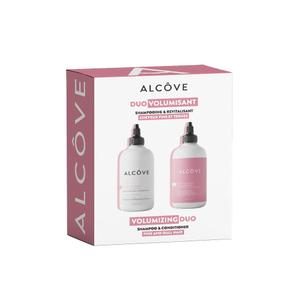 Alcôve  Volumizing Shampoo & Conditioner Duo  Fine and Thin Hair  SulfateFree  Lightweight Volume  Evening Primrose Oil  Mango Extract  Argan Oil  AntiFrizz  ColorSafe  10 ounces