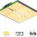 VIPARSPECTRA P1000 LED Grow Light for Seed Starting Vegetables Bloom, Dimmable Plant Lights Dimming Daisy Chain Grow Lights for Indoor Plants Full Spectrum for 3x3/2x2 Grow Tent (11.8"x11")