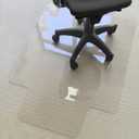 Kuyal 2 Pack 1/5" Thick Office Chair Mat, 36" x48" with Lip Heavy Duty Hard Computer Chair Mat, Under Desk Protector Carpeted Floors Mats, Can be Used on Carpet or Hard Floor, Ship Flat