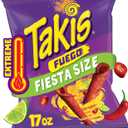 Takis Fuego 17 oz Fiesta Size Hot Chili Pepper & Lime Flavored Extreme Spicy Rolled Corn Tortilla Chips (EXP 12/07/26)