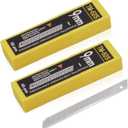 Gomake 9mm Utility Knife Replacement Blades, Snap Off Blades for 9MM Universal Art Knife,Stainless Steel Blades Use in Office, Home, Arts, Crafts - 100PCS