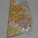 Artoid Mode Yellow Dahlia Plastic Round Placemats Set of 4, 14 Inch Seasonal Wipeable Woven Vinyl Table Mats for Farmhouse Party Kitchen Dining Decor