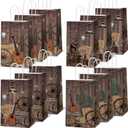 12 PCS Cowboy Candy Gift Bags Cowboy Birthday Party Favor Bags Wild West Party Gift Bags Western Cowboy Theme Party Goodie Bags Cowboy Rodeo Party Supplies and Birthday Decorations for Kids Boy