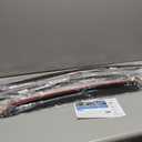 4pcs Sun Rain Deflector Guard Window Visors Front Rear Left Driver Right Passenger Upper Side Tape on External Window Factory Acrylic Smoke Tinted for VW for Golf 2015-2019 OE Style