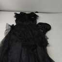 Black costume girls dress for Kids Black Family Costumes Halloween costumes girls Party Dress 4-13Y (11-12 years, Black (Dress+Belt+Hair+Socks)